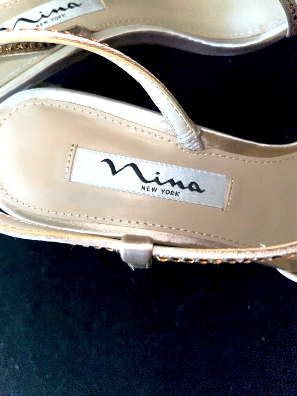 ❤️ PROM Women’s NWOT NINA ABBI Slingback Sandal Shoes by Nina New York 6 1/2 M - Picture 3 of 13